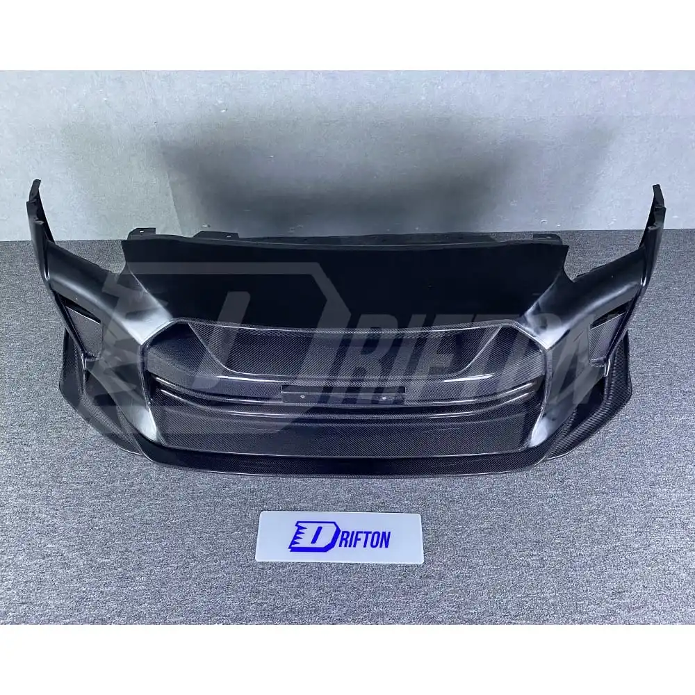 TopSecret Style Carbon Fiber Front Bumper for Nissan R35 GTR Bodykit