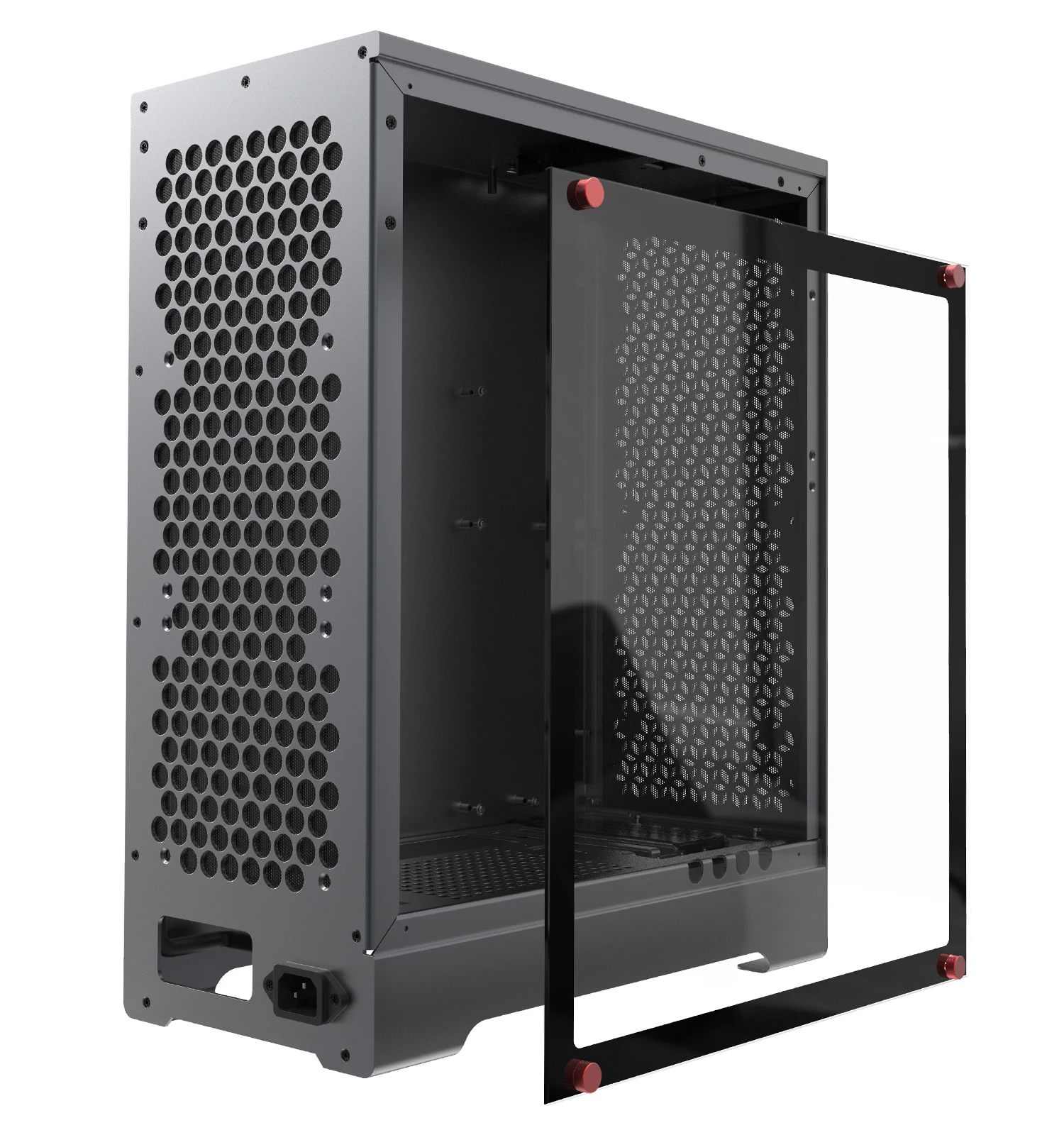 

ZZAW C1 MATX Case Mid Tower Desktop Computer Case DIY Installation Aluminum Chassis ATX Power Supply 240 280 Water Cooling