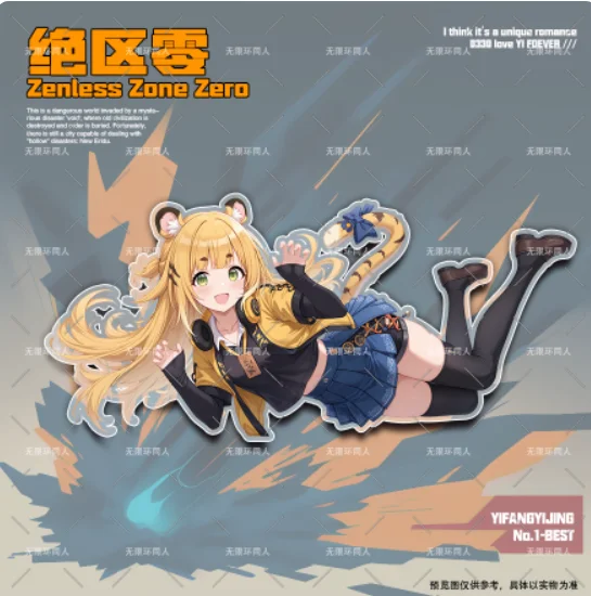 Japanese Anime Zenless Zone Zero Ju Fufu Acrylic Stand Figure Model Plate Cosplay Collection Desktop Decor Gifts WXH