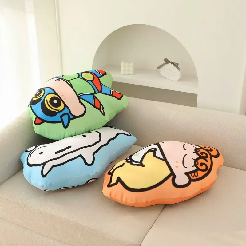 Anime Crayon Shin chan Pluche Pop Cartoon Dubbelzijdig Afdrukken Kussen Kawaii Kind Speelgoed Verjaardagscadeau Leuke Sofa Kussen Ornamenten