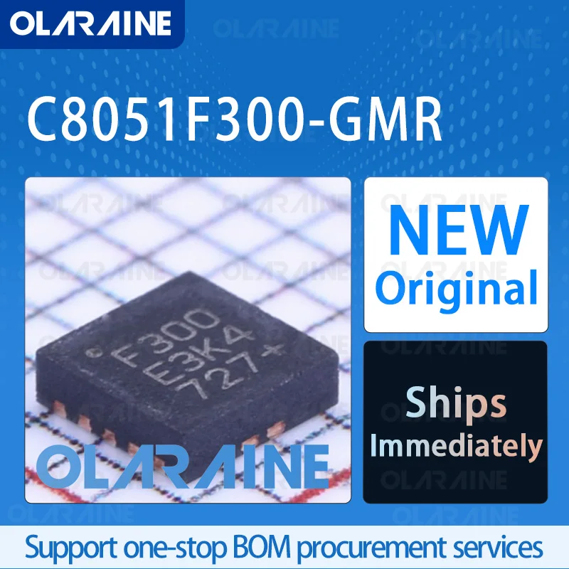 1/5/10Pcs C8051F300-GMR QFN-11 original ic chip 8-bit microcontroller - MCU RoHS Core 8051 8 I/O Voltage -3.6 V