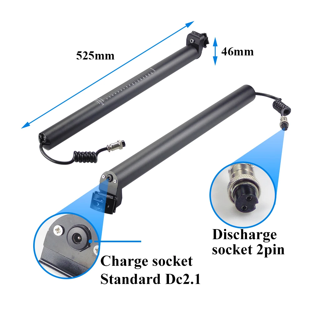 36V Zadelbuis Batterij 5.2Ah 7Ah voor ENVO Lynx 16'' venilu-vida eibke 16'' LONDON Citizen E-Bike Uto og16 ''Smart BMS