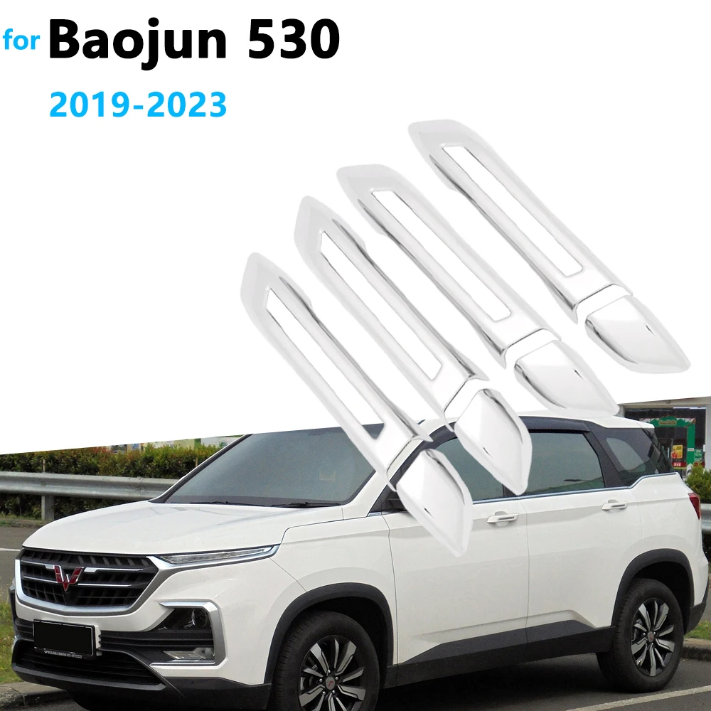 

for Baojun 530 Chevrolet Captiva CN202S MG Hector Wuling Almaz 2019~2023 Auto Chrome Door Handle Cover Car Accessories Trim Set