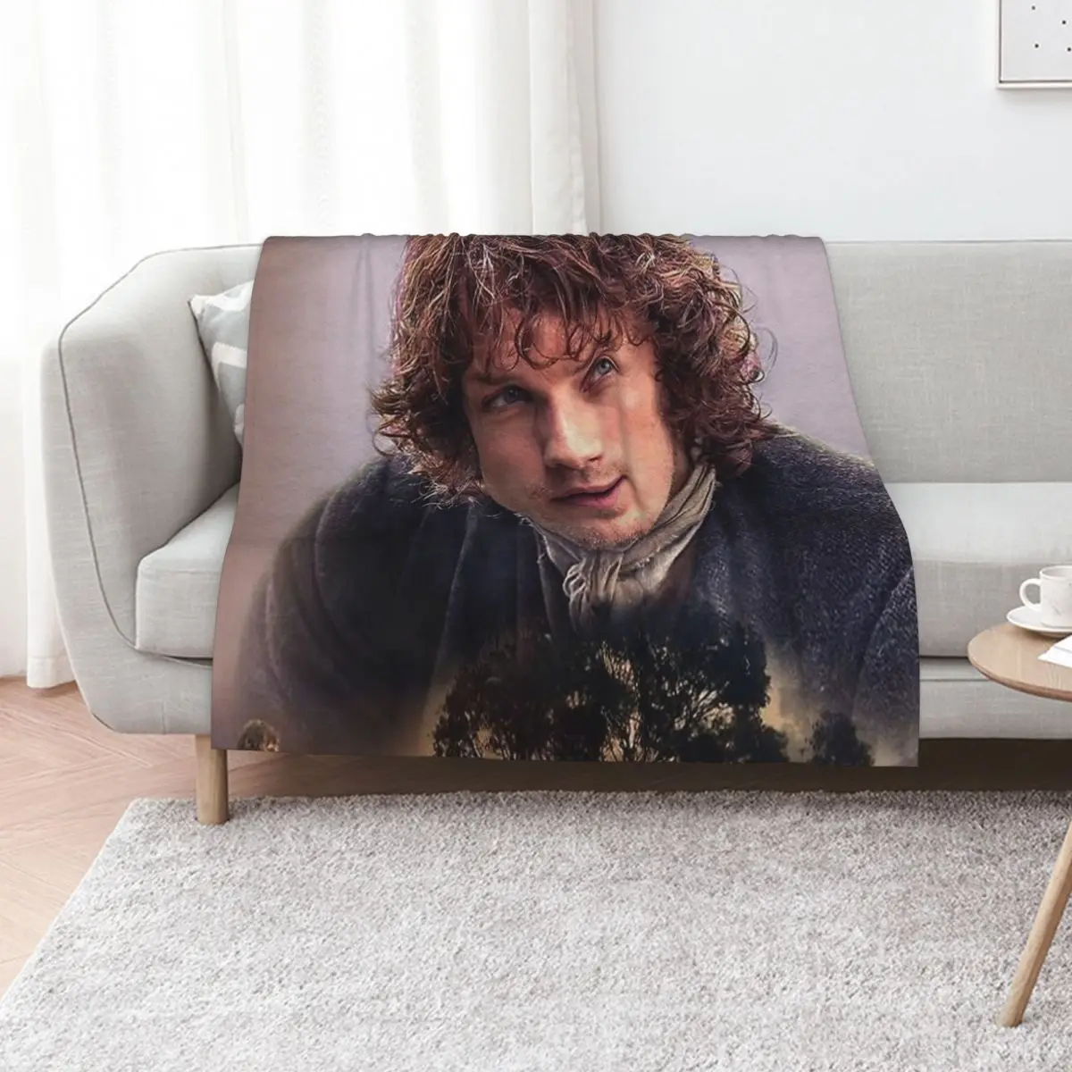 Sam Heughan Throw Blanket Hair Luxury Thicken Luxury St Moving christmas decoration Sleeping Bag Blankets