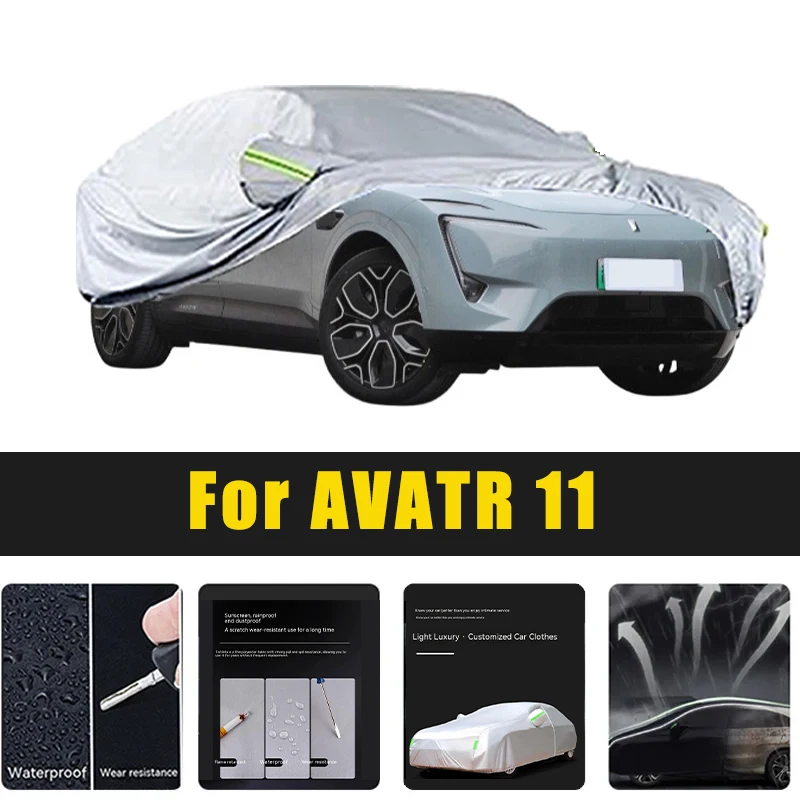 Full Car Covers Outdoor Sun UV Protection Dust Rain Snow Oxford cover Protective For AVATR 11 Accessories