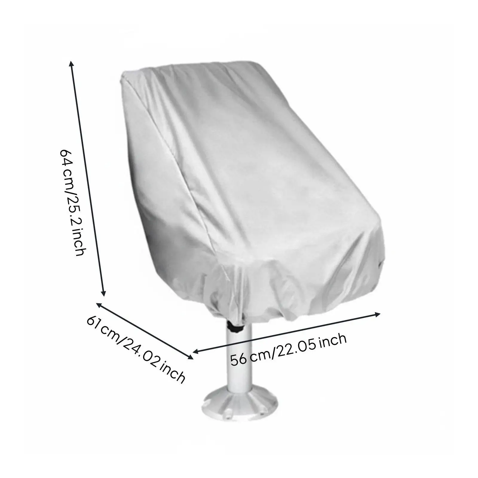 Boat Seat Cover Waterproof Marine Chair Cover Dustproof Steering Station Seat Protector for Outdoor