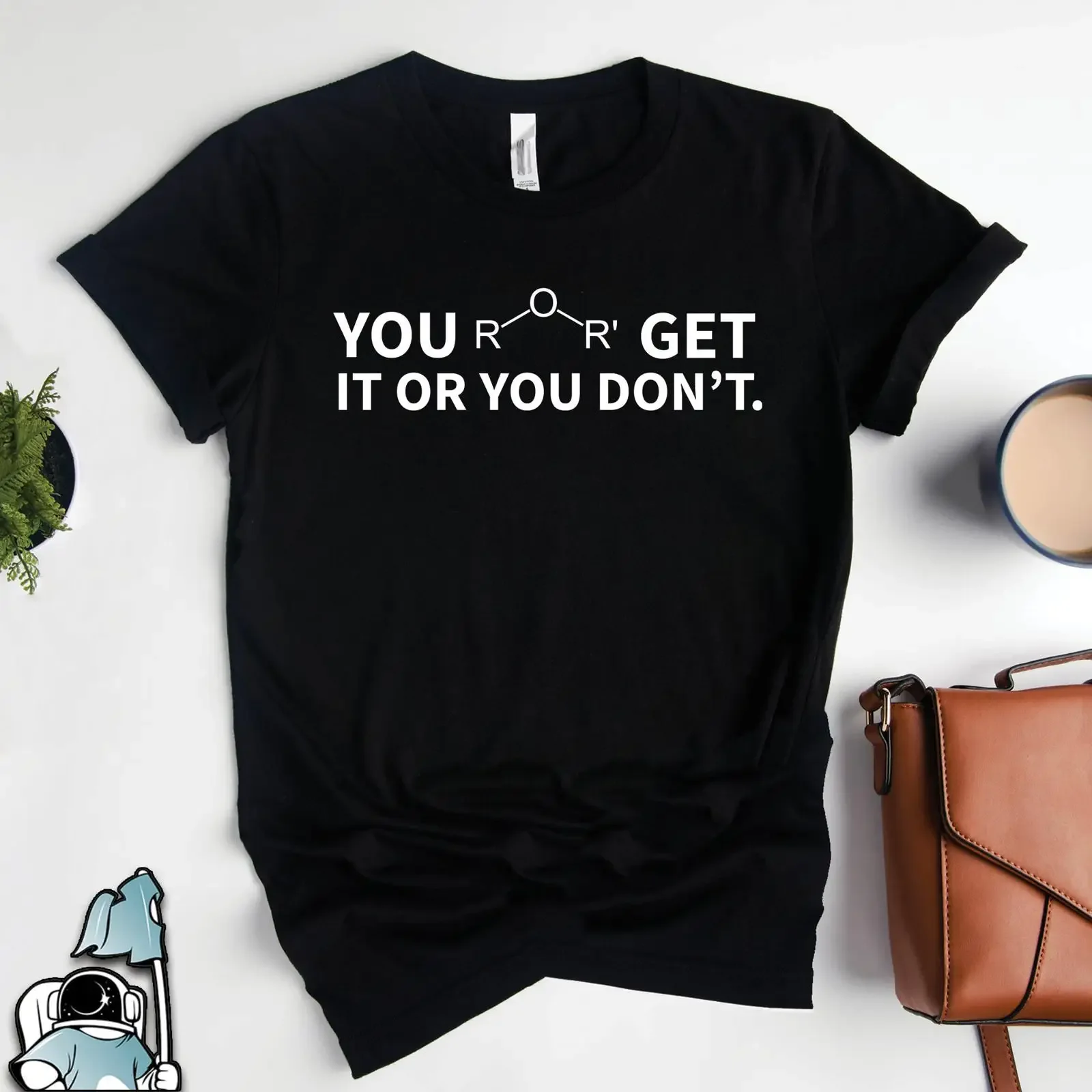 Ether Get It Or You Don't Chemistry T Shirt ChemisT Science Teacher s vintage Washed Versatile designer clothes Breathable