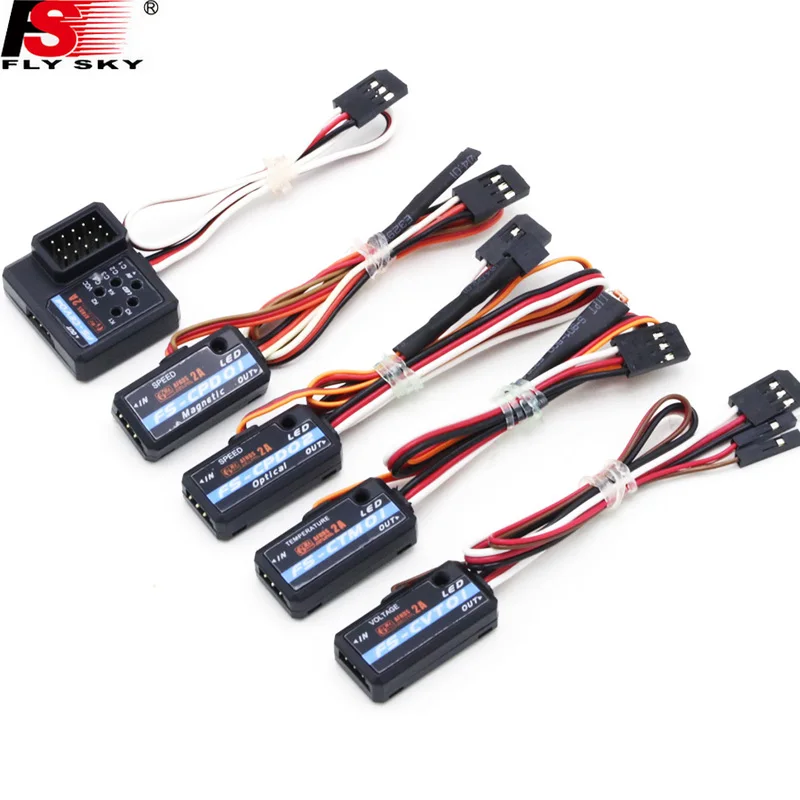 FlySky FS-CPD01 FS-CPD02 FS-CTM01 FS-CEV04 FS-CVT01 AVT01 ATM01 Voltage/Temperature/Speed Sensor for NB4 FS-iA6B FS-IA10B