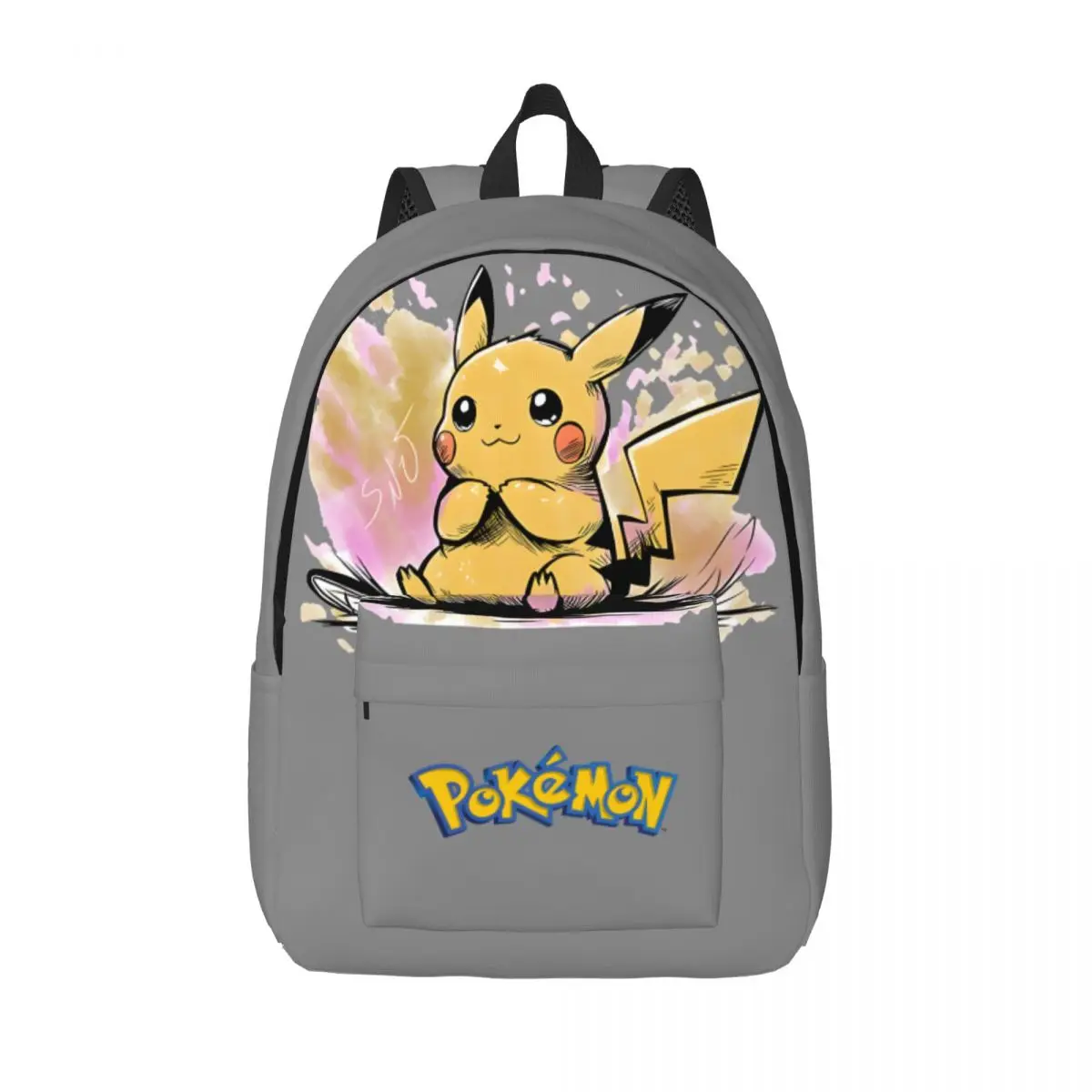 Hiking Pikachu (Splash Colors) Greeting Card Large Capacity New Pokemon Laptop Bag Couple Storage Bag For Gifts