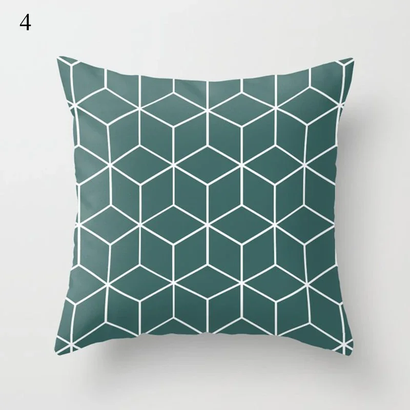 Dark blue pillowcase style cushion cover home decoration waist pillow sofa car funda de almohada