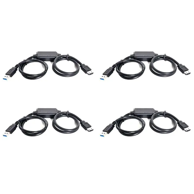 Delicate Texture-4X Power Over ESATA DC 5V Power To USB 3.0 Adapter USB3.0 To HDD/SSD/ODD ESATA Power Converter Cable 1M