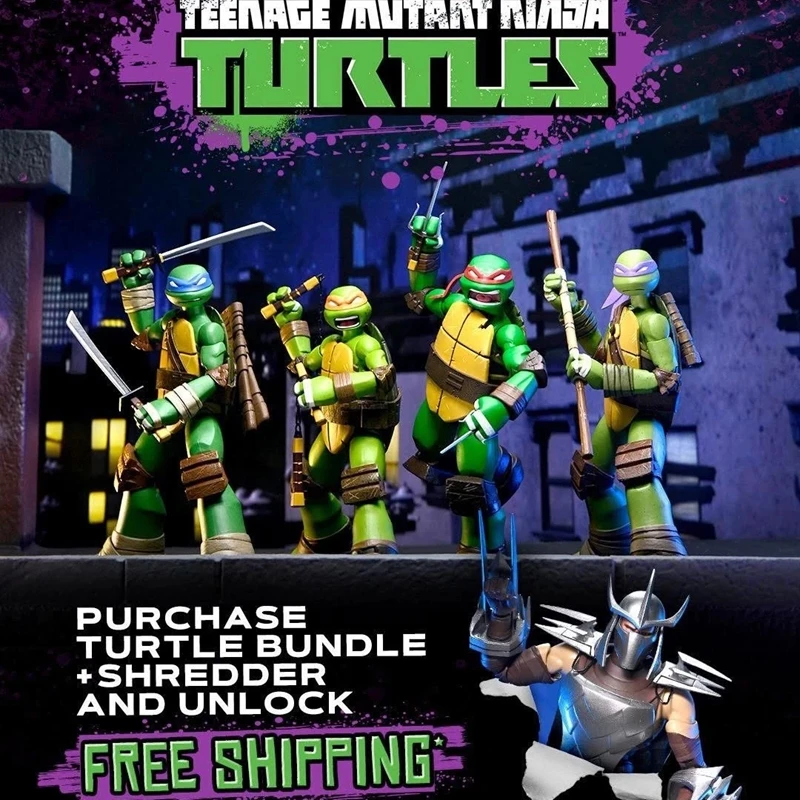 

Коллекционная фигурка Neca 2012, анимационная серия, 7 дюймов, мутанты, набор героев-боксеров-змей, подарок