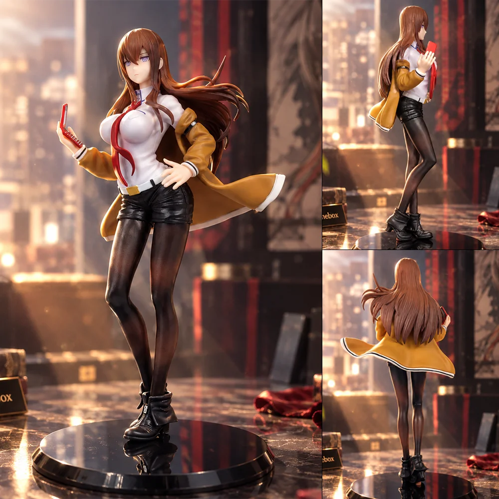 1pc Anime Steins Gate Makise Kurisu Figure Action Figures Pvc Statue Desktop Ornament Car Decoration Collection Model Toys Gifts