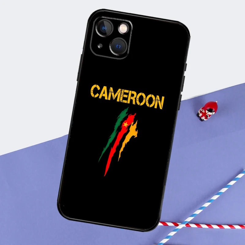 Republic of Cameroon Flag Case For iPhone 16 15 14 Pro Max 13 12 11 XR X XS Max 7 8 Plus 12 13 Mini Cover Capa