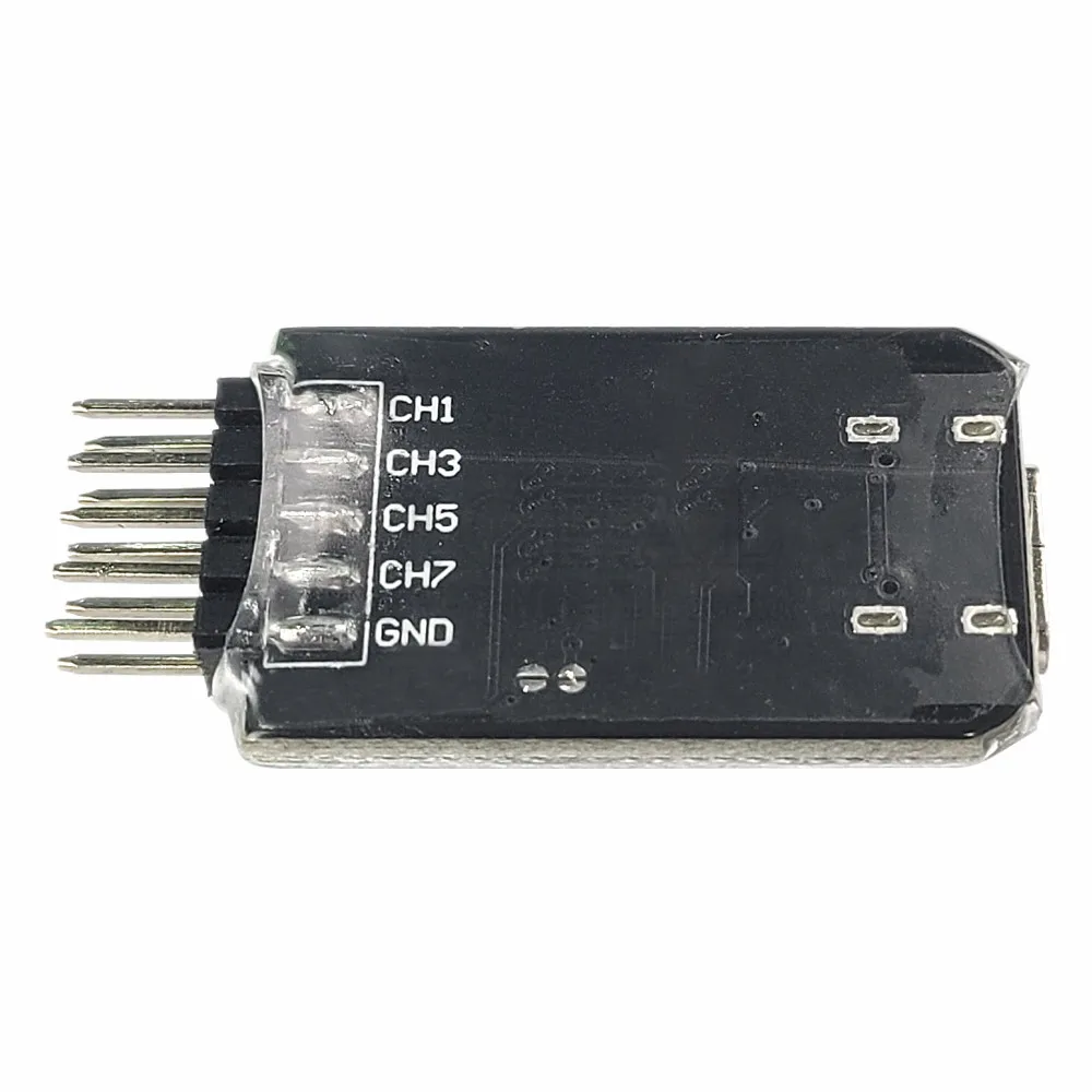 MINI Logic Analyzer Module for Linux Win7/10 Microcontroller ARM FPGA Debugging Tool 16-24MHz Sampling 8 Channels USB TYPE-C