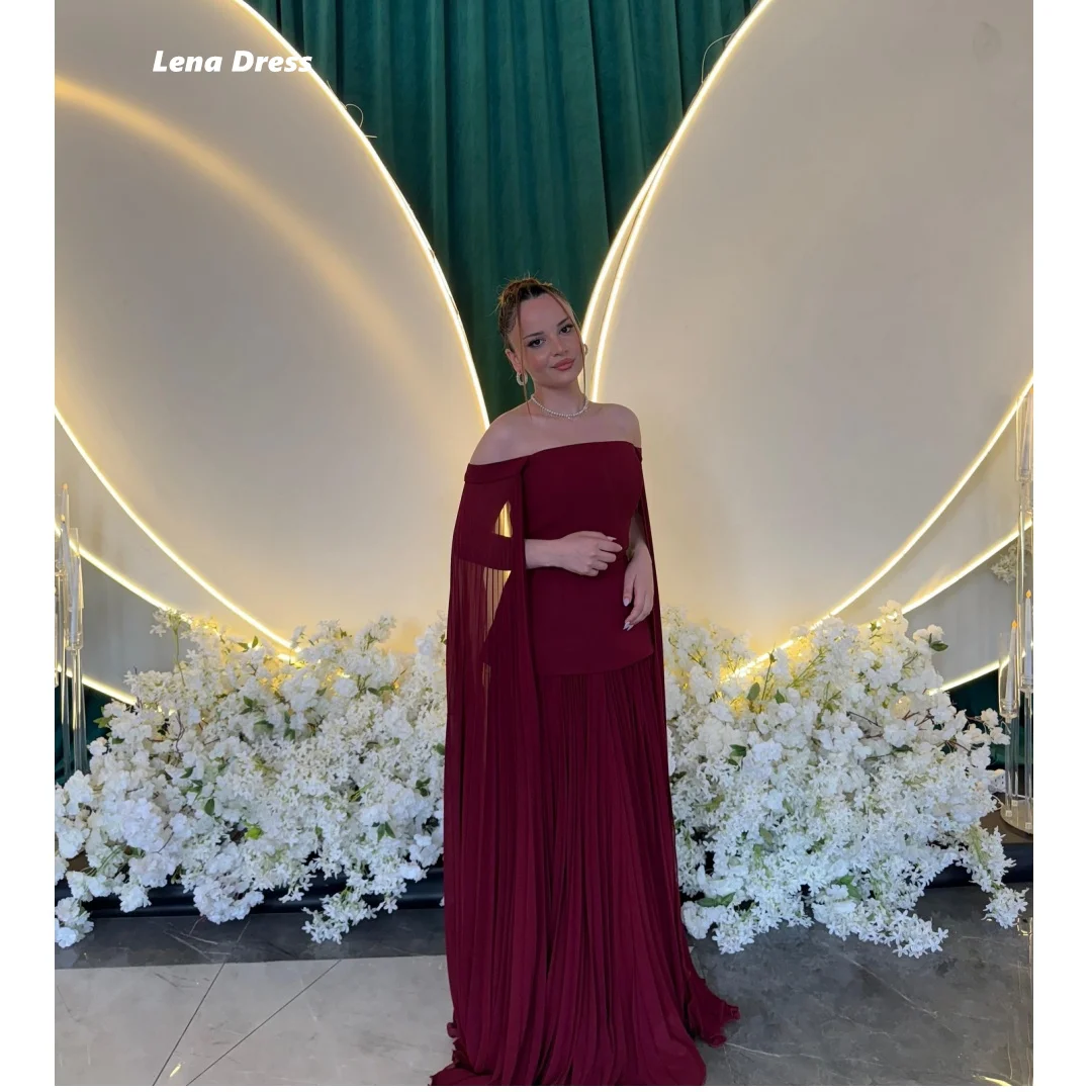 

Lena Evening Luxury Dress 2025 Chiffon Custom Made Off-shoulder Elegant Long Dresses for Special Occasions Line A Ball Gowns