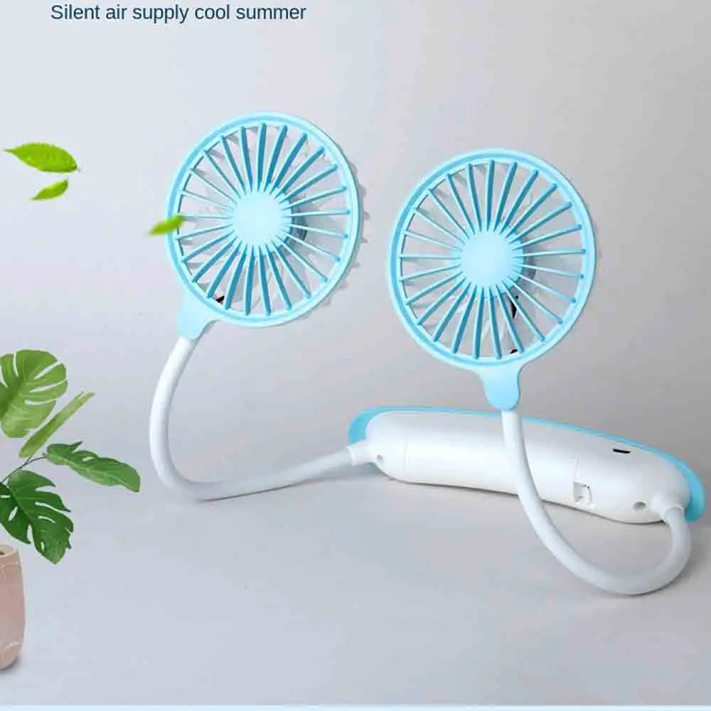 Sommerlicher, tragbarer USB-Nackenventilator für Sport, Zuhause, Büro, Reisen und Outdoor-Aktivitäten – Detail 8