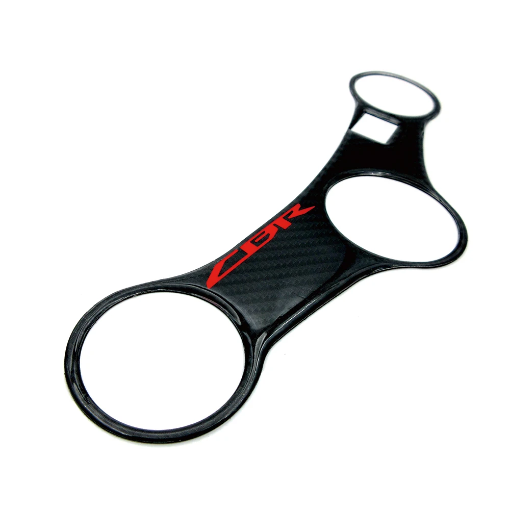 

Motorcycle Carbon Fiber Decals Triple Tree Top Clamp Upper Front Pad Protector Stickers For Honda CBR600RR CBR 600 F4i 2001-2007