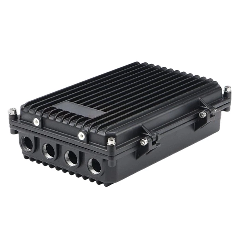 AT19-AP Bridge Amplifier Enclosure, Cast Aluminum Waterproof Box-Black, 260X167x68mm For Outdoor Network Bridge Amplifier
