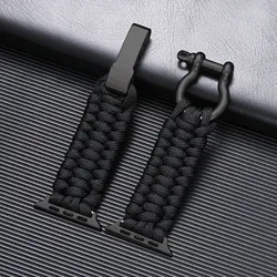 Strap for Apple Watch Series Band Ultra 49mm 7 8 45mm 41mm Nylon Umbrella Rope Bracelet iWatch 6 5 4 3 2 38mm 40 mm 44mm 42mm