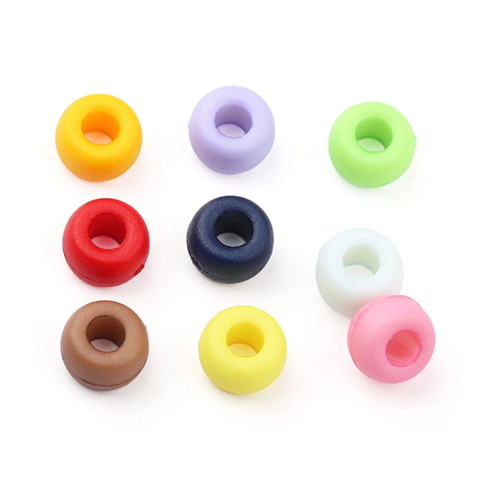 20 PCs Colorful Plastic Round Toggle Clip Stopper Cord Lock Stopper Clip Sportswear Rope Buckle Clothing Accessories 9mm x 6mm