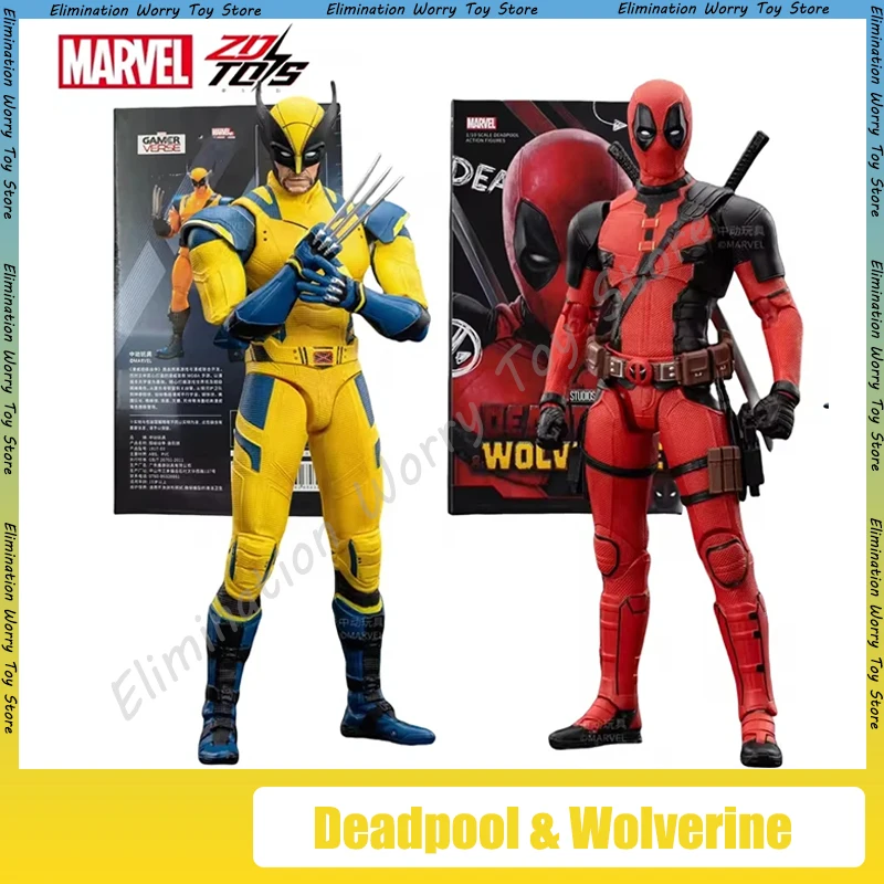 Original ZD X-men Deadpool & Wolverine Anime Figure PVC Action Figurine Collectible Model Statue Doll Desk Ornament Toy Kid Gift