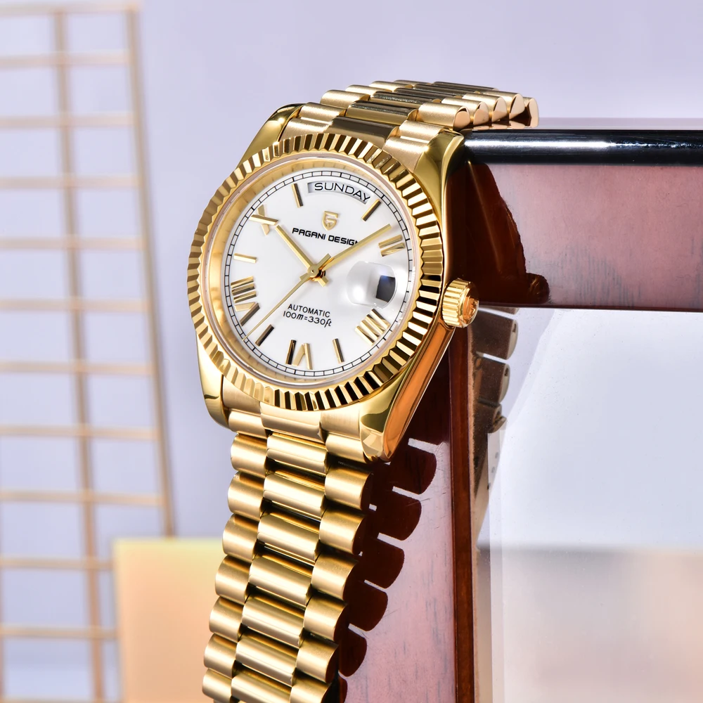 2026 New PAGANI DESIGN DD36 Men's Watches Gold Luxury Automatic Watch Men Mechanical Wristwatch Man Waterproof AR Sapphire Date gallery 4