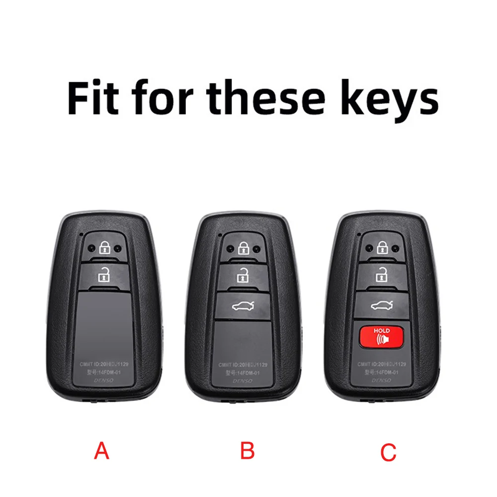 New Car Key Cover for Toyota Corolla Rav4 Camry 70 Prado RAV 150 3 4 Button Key Case Holder Accessories Shell 2019 2020 2021