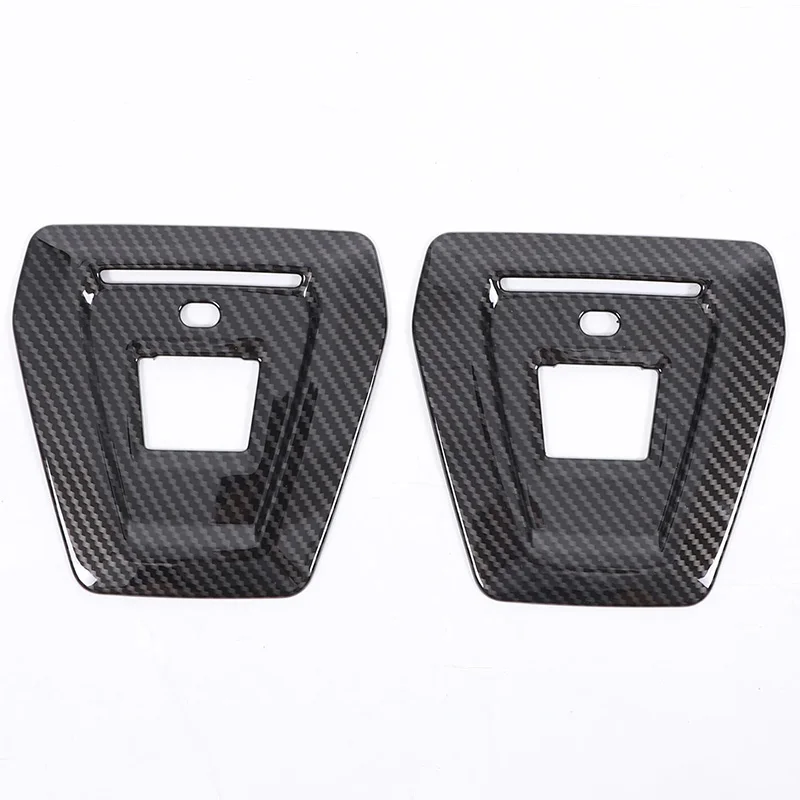 For BMW 5 Series i5 G60 G61 G68 2024 2025 2026 ABS Car Seat Back Decor Panel Cover Trim Rear Decorative Frame Sticker Interior