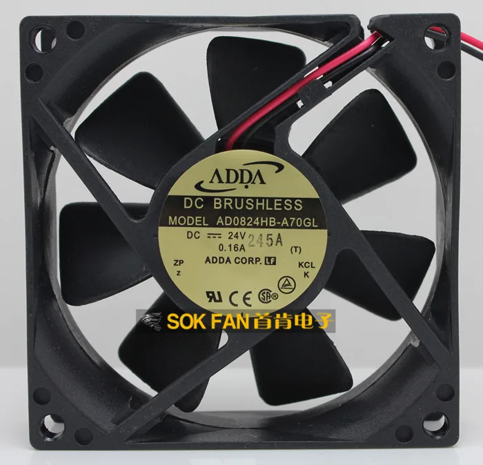 

NEW ADDA AD0824HB-A70GL 24V 0.16A 8025 DC cooling fan