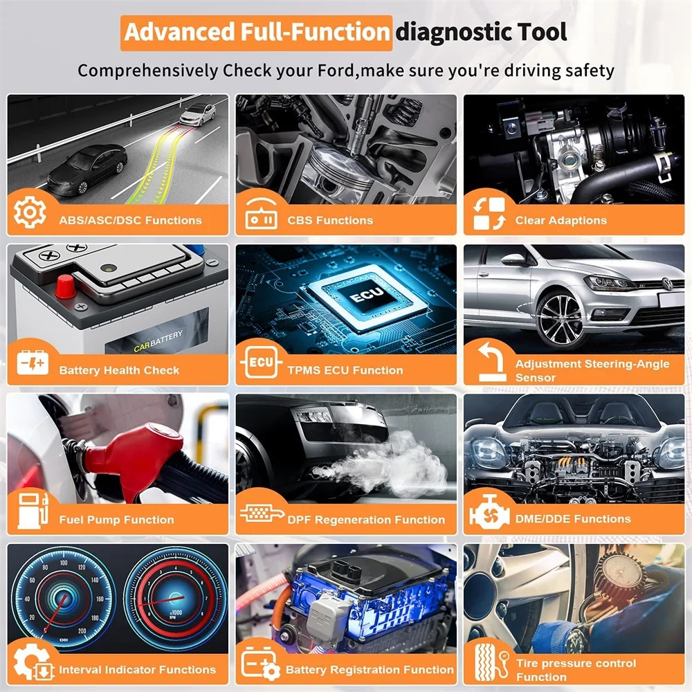 Autophix 7910 OBD2 Diagnostic Tool For BMW TPMS Oil Airbag Battery Reset Car Scanner All System Diagnostic Tools For Rolls Royce