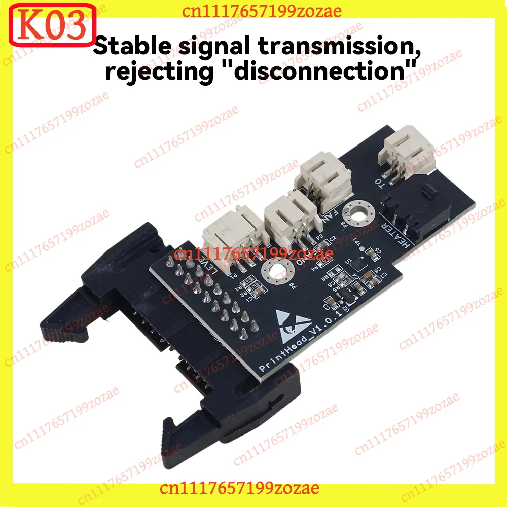 k03 Upgraded Head Adapter Board Stable Signal Modular Design for Kobra 2 Max Pro Plus 3D Printer Parts