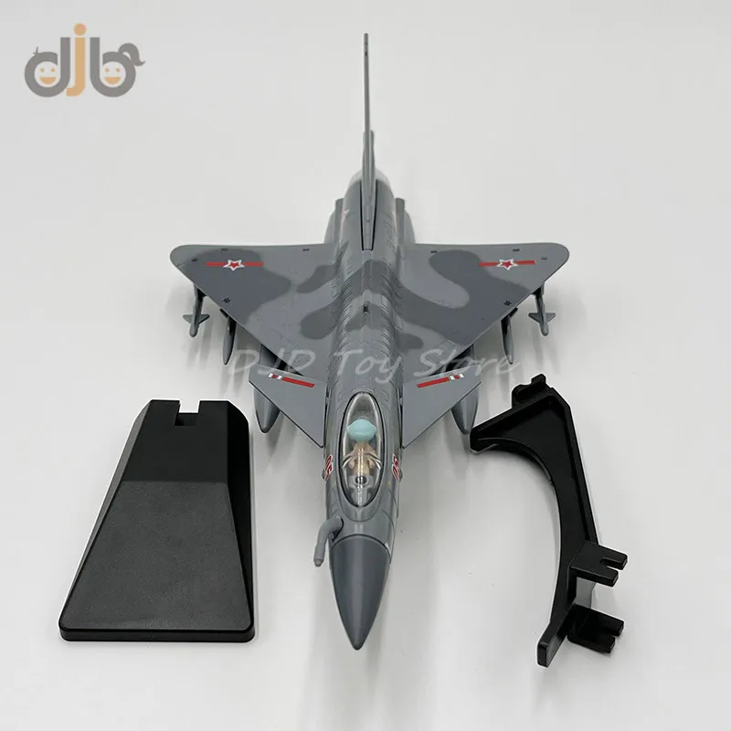 1:87 Diecast Military Aircraft Model Jian-10 Jet Fighter Pull Back Toy With Sound & Light