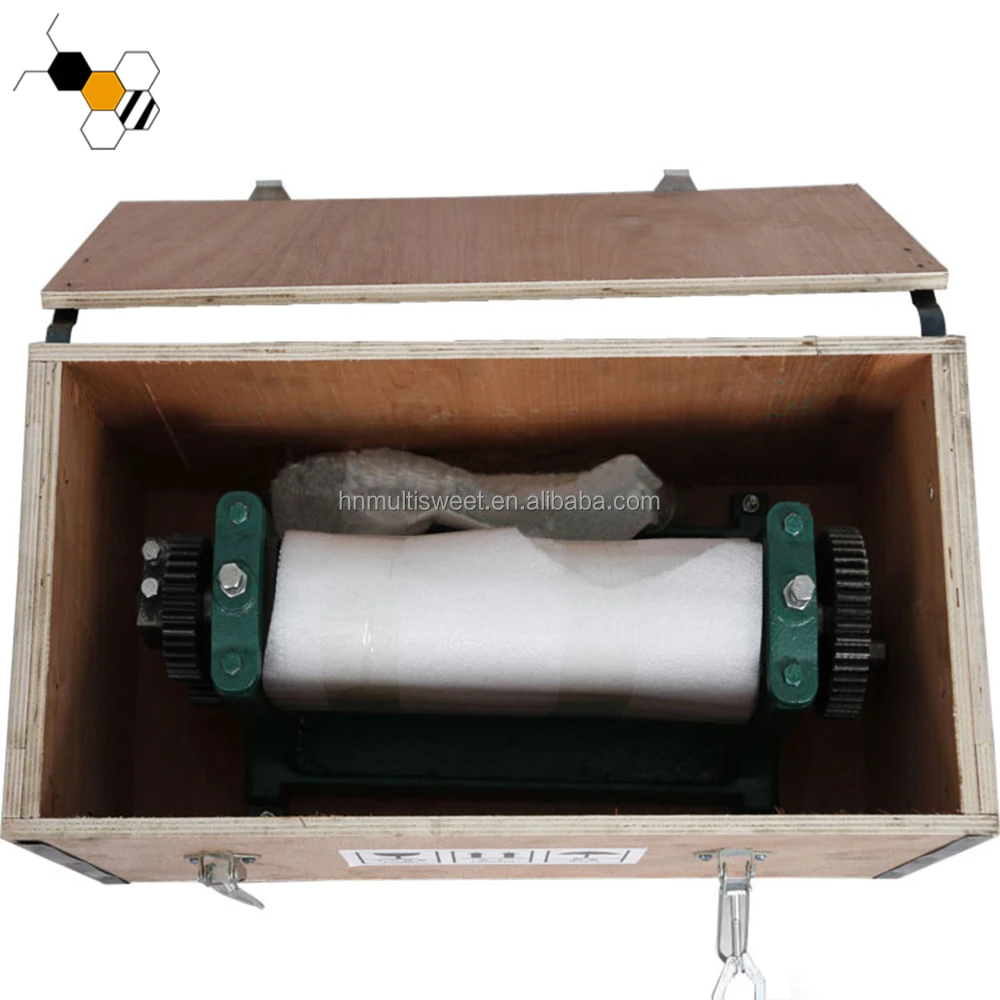 Manual Bee Wax Embossing Stamp Roller Beeswax Comb Press Roller Machine