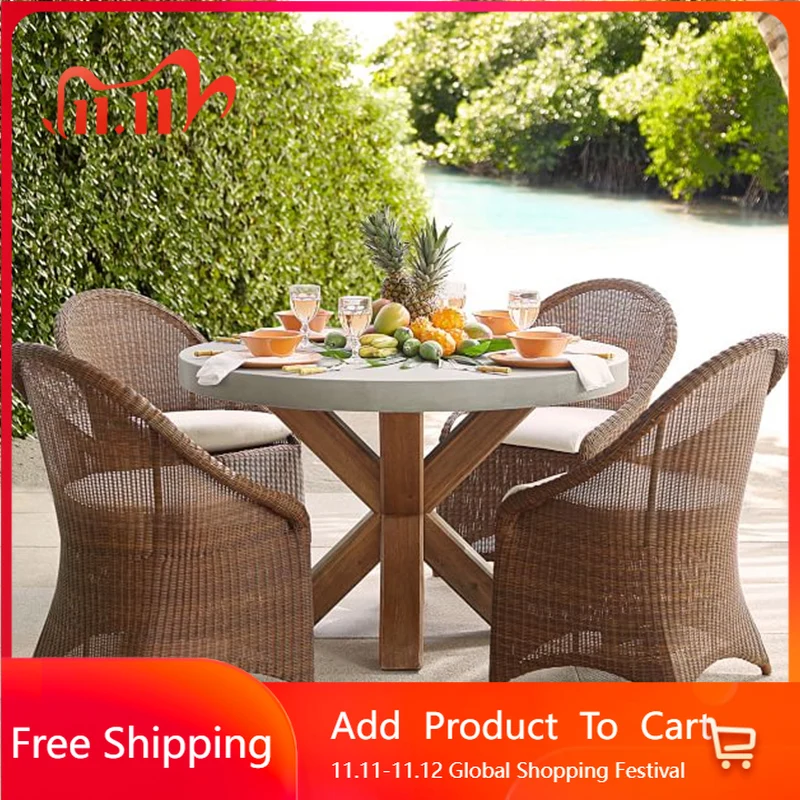 

Ergonomic Wooden Dining Table Space Italian Round Coffee Dining Table Center Kitchen Luxury Creative Muebles Unique Furniture