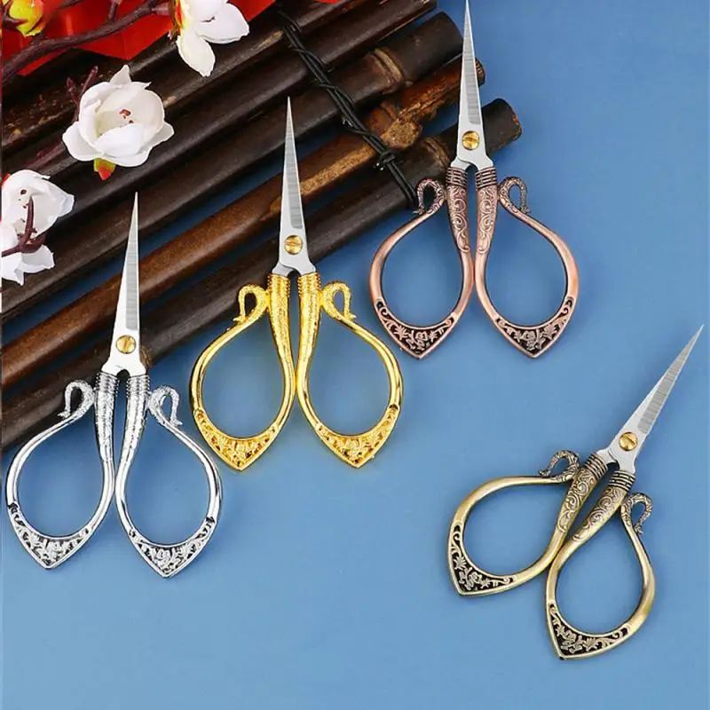 Stainless Steel Vintage Scissors Sewing Fabric Cutter Embroidery Scissors Tailor Scissor Thread Scissor Tools for Sewing Shears