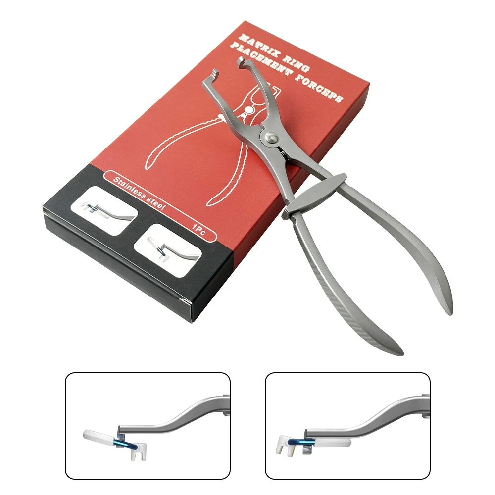 Dental Plier Rubber Dam Clamp Forceps Stainless Steel Sterilizable Dentistry Sectional Contoured Matrix Forming Clip Lab Tool