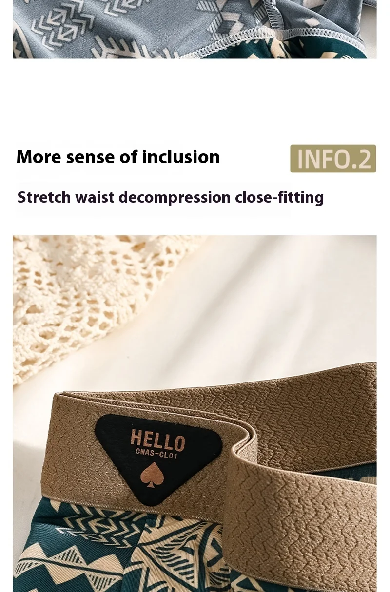 1 stücke männer Unterwäsche Eis Seide Boxer Shorts Plus Größe 6XL Unterhosen Atmungsaktiv Sexy Dünne Höschen Drucken Dessous Großhandel 5803 – Detail 6