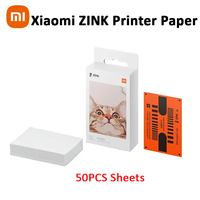 50/100 PCS Xiaomi ZINK Pocket Printer Paper Self-adhesive Photo Print  Xiaomi 3-inch Mini Pocket Photo Printer Paper