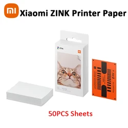50/100 PCS Xiaomi ZINK Pocket Printer Paper Self-adhesive Photo Print Xiaomi 3-inch Mini Pocket Photo Printer Paper