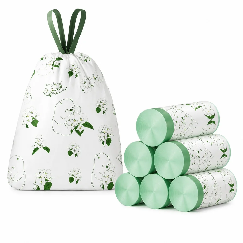 Trash Bag Multi Scented 100 Bags for Home Kitchen Bathroom Office Waste Baskets Bin Liners and Daily Cleaning Supplies Trash Bag