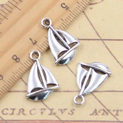 20pcs Charms Sailboat Ship Boat 20x14mm Tibetan Silver Color Pendants Antique Jewelry Making DIY Handmade Craft