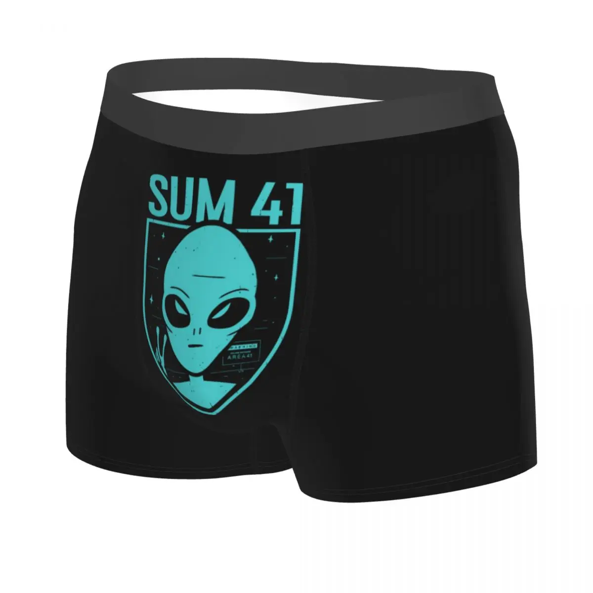 Custom Sum 41 Alien Metal Rock Roll Underwear Men Stretch Boxer Briefs Shorts Panties Soft Underpants For Male