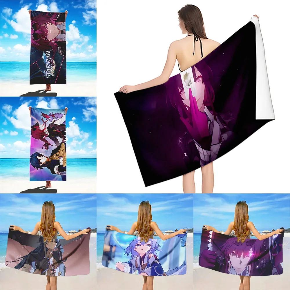 

Honkai Star Rail Kafka Beach Towel Microfiber Sand Free Quick Dry Soft Sandproof Pool Towels Gift for Women Travel