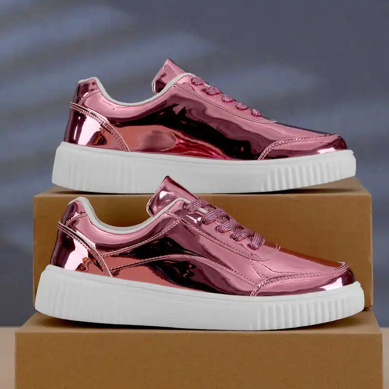 

Round Foot Height Increasing Sneakers Red Black Chunky Women's Sports Women's Shoes Demi-season Vip Saoatenis Basctt Shoess