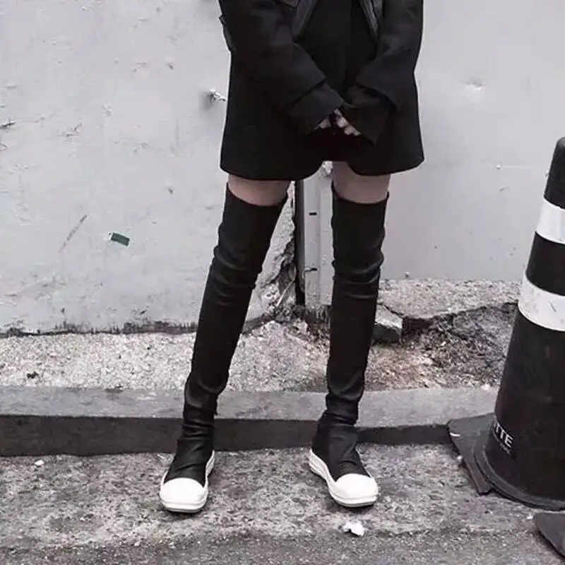 Owens Women's Boots Plus Size Casual Women's Boots Sexy Over the Knee Boots Casual Stretch Sneaker Boots Designer Shoes view 3