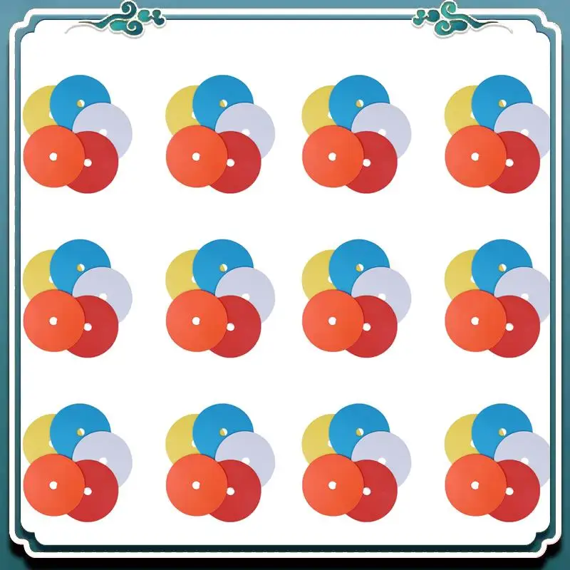 

Reliable 60Pack Flat Disc Markers Non-Slip Spots Markers Football Basketball Sports Speed Agility Training Markers