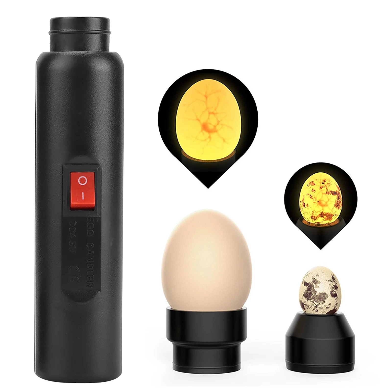 

Bright Cool LED Light Egg Candler Tester Egg Candling Lamp Growth Inspection