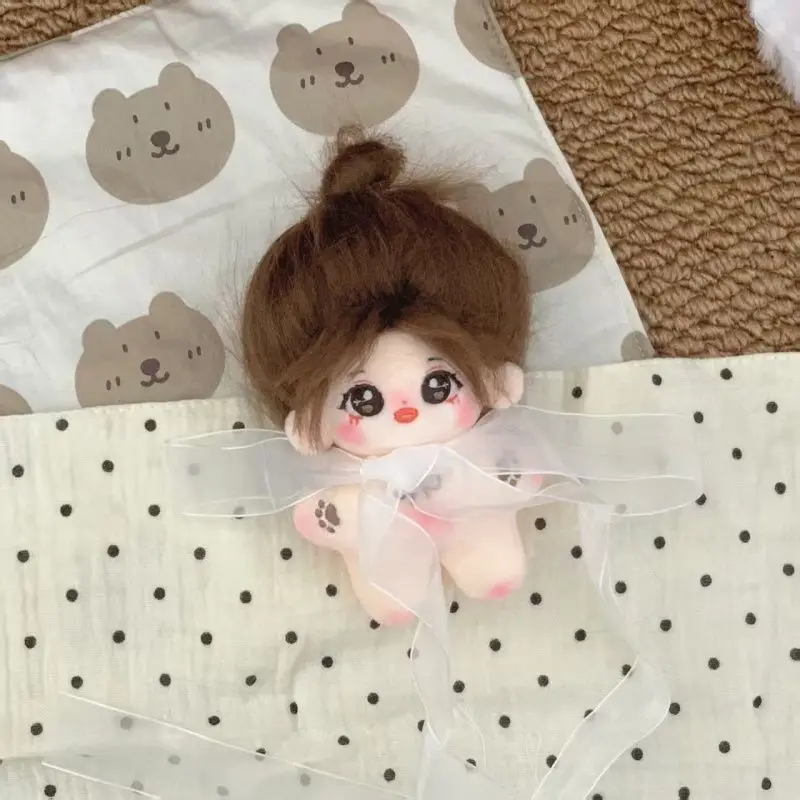 Cute 10cm cotton doll plush toy with fluffy hair series - star-shaped gift doll view 3