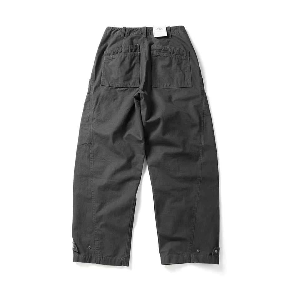 Mens Pockets Cargo Pants Cotton Casual Trousers Men Streetwear Wide Leg Function Paratrooper Pant Cityboy Baggy Logging Pants